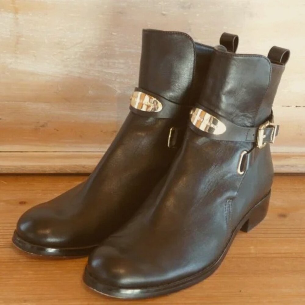 Michael Kors Leather Ankle Boots